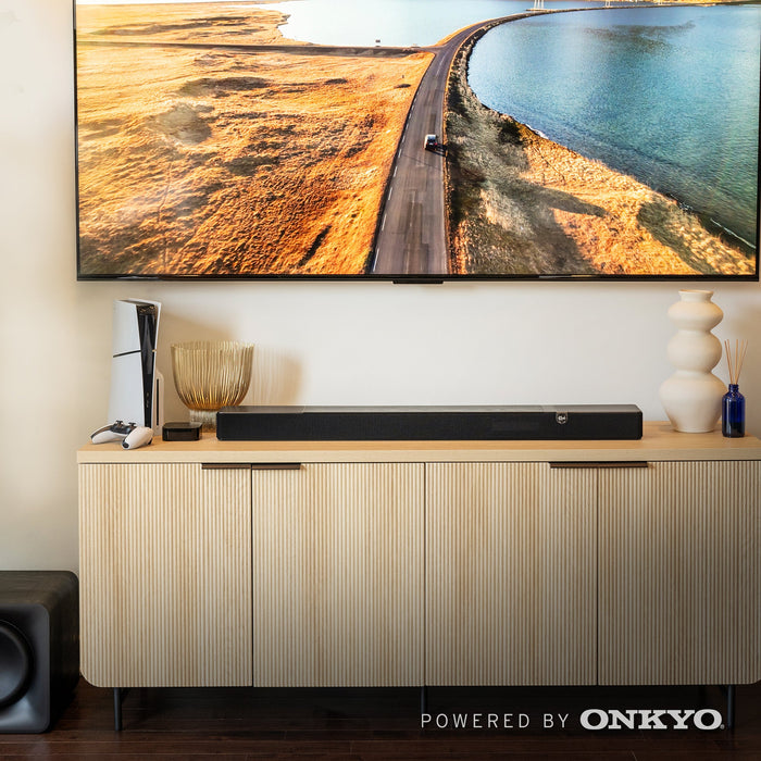 Klipsch Flexus CORE 200 3.1.2 Channel Powered by Onkyo Bluetooth Sound Bar with Dolby Atmos - Black