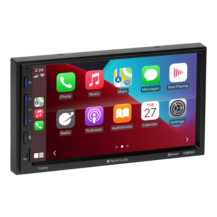 Planet Audio P70CPA 2DIN 6.75 Inch Bluetooth Touchscreen Digital Media Receiver