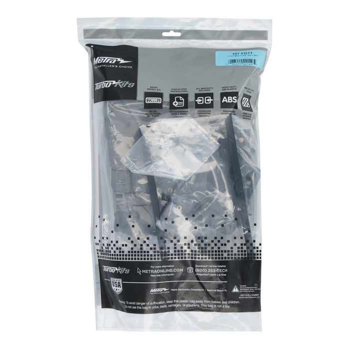 Metra 107-FD11 Double DIN Dash Stereo Installation Kit for Select Ford Multi-Kit 2011-2023 (With Factory 8" Screen)