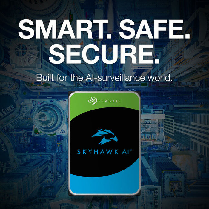 Seagate SkyHawk AI 8TB Surveillance Hard Drive 3.5" SATA 6Gb/s Internal HDD for Security DVR/NVR