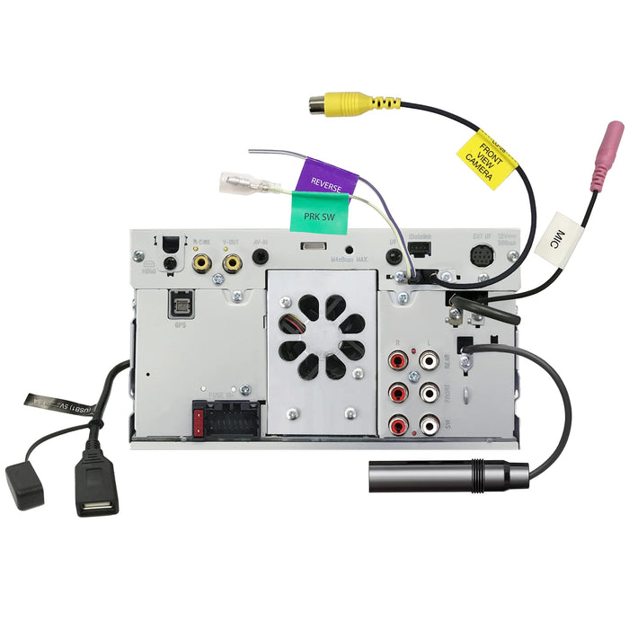 JVC KW-M785BW 6.8" Wireless Apple CarPlay & Android Auto Digital Media Receiver with Bluetooth and HDMI Input