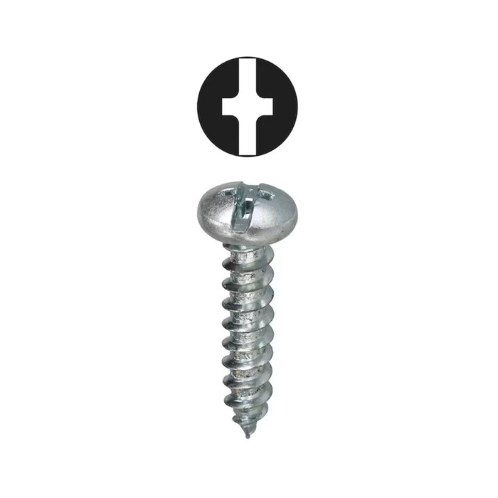 100 Pcs #10 x 1" Screw & Anchor Kit with Carbide‑Tip Drill Bit for Drywall and Masonry