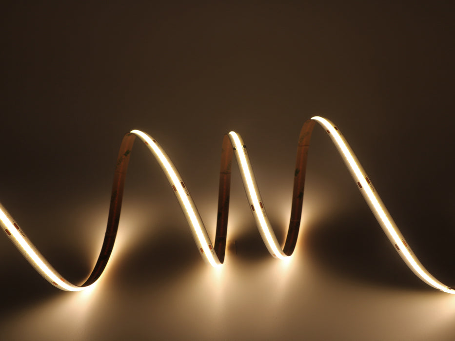 164FT COB LED Strip Light 110V Warm White 3000K, 296 LEDs/m, IP67 Outdoor Accent Lighting