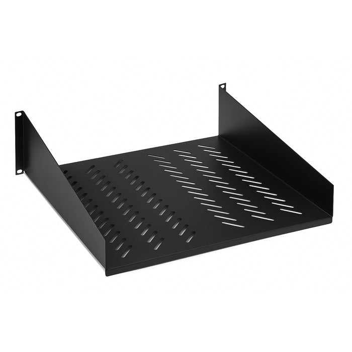 3U Server Rack Shelf Vented Heavy Duty Steel 15" Depth for 19" Equipment Racks