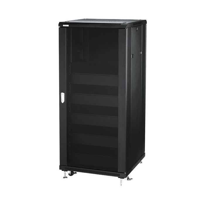 37U Server Rack Cabinet 72" Vented Door and Shelves with Casters, Network Enclosure