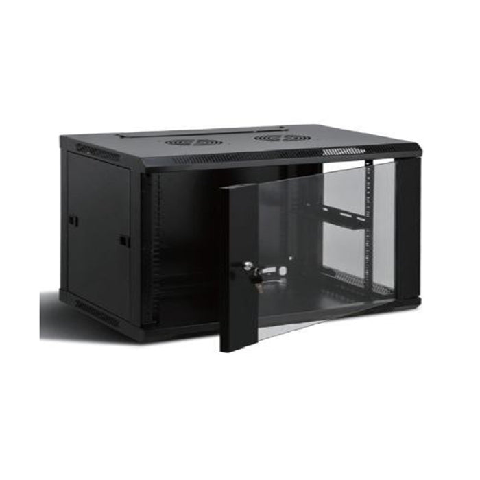 6U Server Rack Cabinet 14.5" Wall Mount with Removal Side Doors Network Enclosure