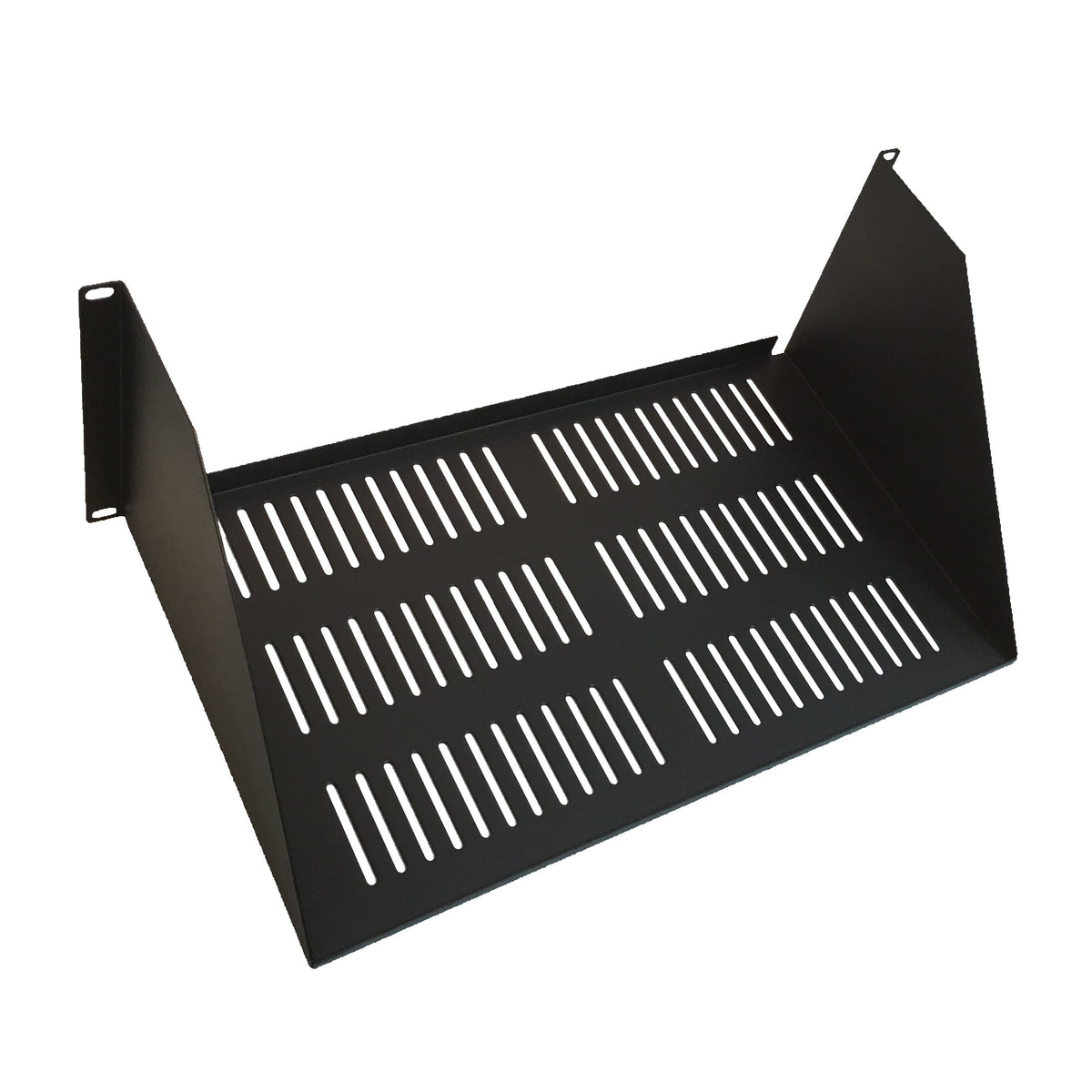 4u Rack Shelf Front View 4U Server Rack Shelf Vented Heavy Duty Steel 12