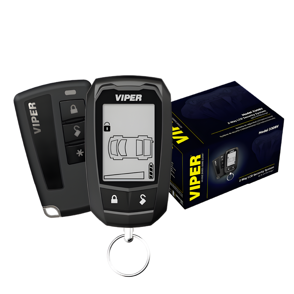 VIPER 3308V LCD Enhanced 2-Way Remote Keyless Entry Security