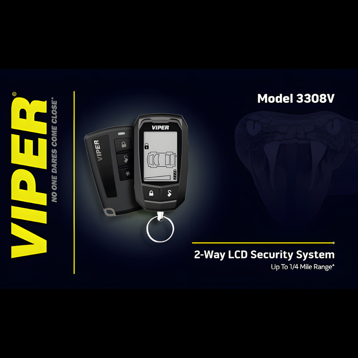 VIPER 3308V LCD Enhanced 2-Way Remote Keyless Entry Security System