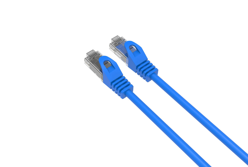 Cat6 Slim Patch Cable 28AWG Bare Copper RJ-45 Ethernet Cable 5ft - Blue