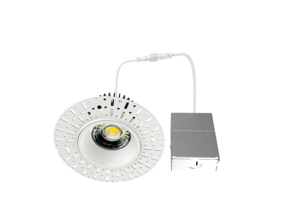 3" Trimless Round LED Recessed Downlight 5CCT Selectable, Anti-Glare, 90+ CRI, IC Rated, Dimmable