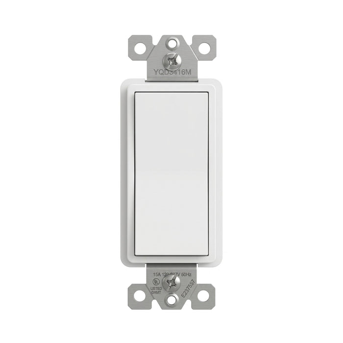 4‑Way 15 Amp 120–277V AC Rocker Switch UL Listed Modern Decora Style W ...