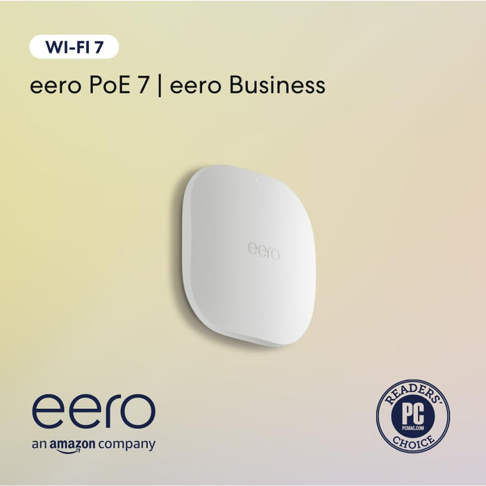 eero PoE 7 Tri‑Band Wi‑Fi 7 BE10800 Wireless AP/Router PoE+ Dual 10GbE Ceiling/Wall Mount