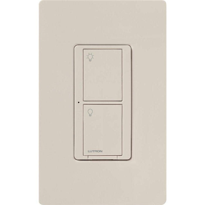 Lutron PD-6ANS-LA Caseta Wireless In-Wall Switch Original Smart Light Switch for Home, LED Lights, and Fans, 6 Amp, Single-Pole/3-Way - Light Almond