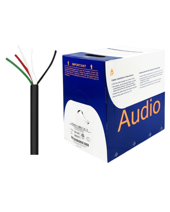 Wavenet AC1404RBK3-500 18AWG 4C 105 Strand CL3R Black- 500' Reelex II