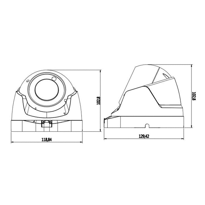 8MP Motorized 2.8-12mm Varifocal Lens 4K Eyeball POE IP Camera with 3X Motorized Zoom