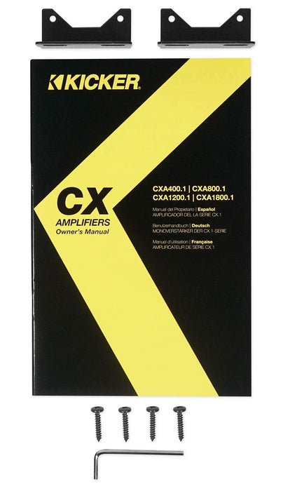 Kicker 46CXA12001T CXA1200.1 1200w RMS Mono Class D Car Amplifier