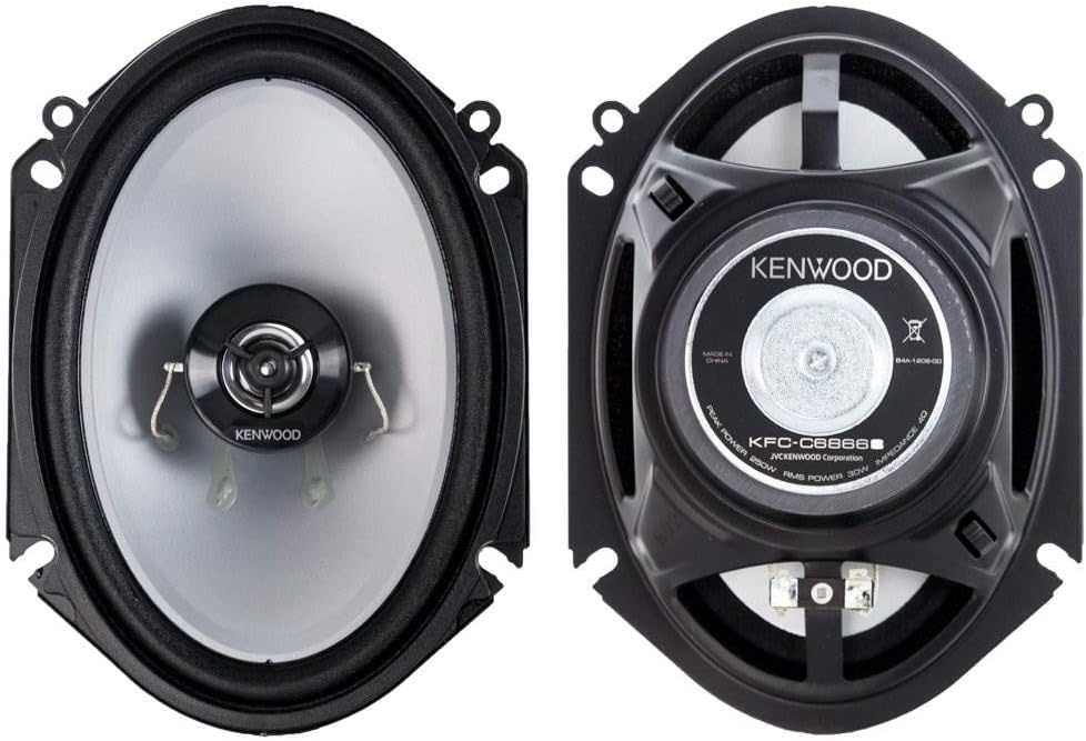 Kenwood KFC-C6866S 6"x 8" 2‑Way 250 Watt Car Stereo Speakers - Pair