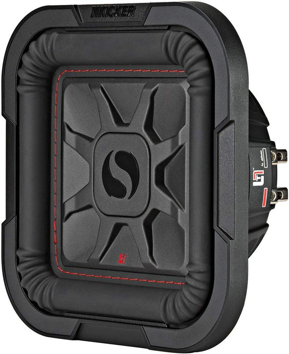 Kicker 46L7T84 8" 700 Watt 4-Ohm DVC L7T Shallow Mount Car Subwoofer Solo-Baric Sub
