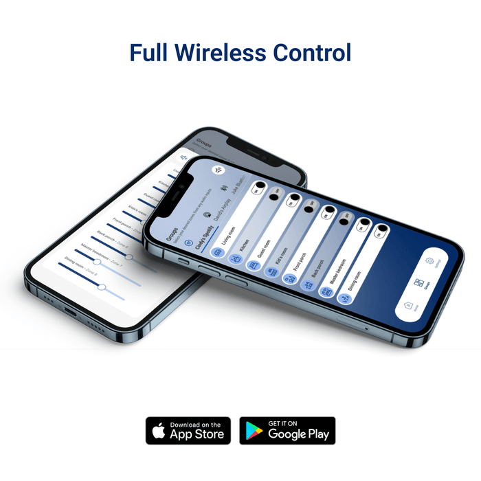 Juke Audio Juke-6 Audio Amplifier 6 Zone Wireless Audio System Compatible with Airplay 2, Bluetooth