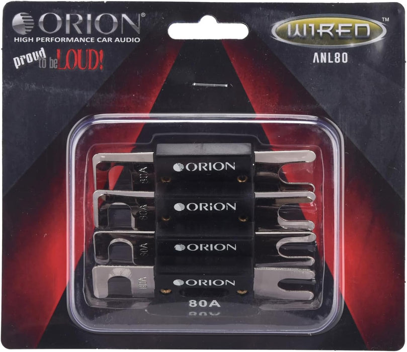 Orion ANL80 Car Audio ANL 80 Amp Fuse - Pack of 4