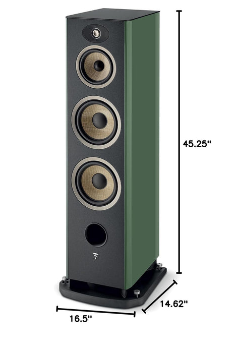 Focal Aria Evo X No. 4 Bass-Reflex 3-Way Floor-standing Loudspeaker - Moss Green High Gloss (each)