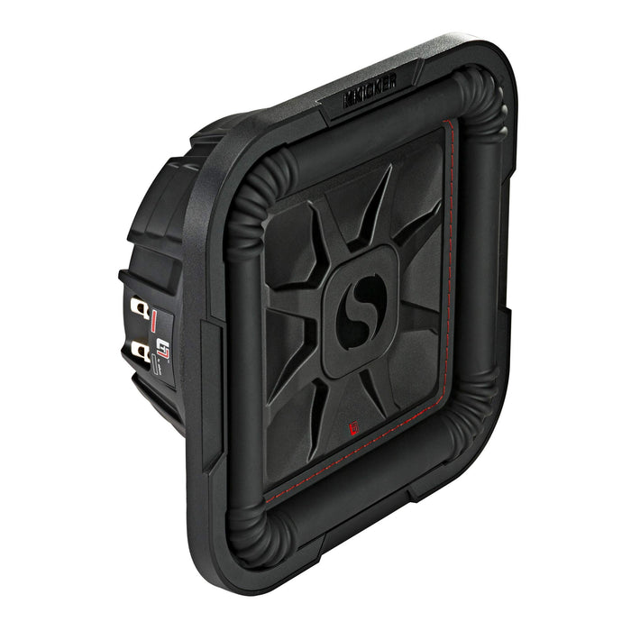 Kicker 46L7T104 10" 1000 Watt 4-Ohm DVC L7T Shallow Mount Car Subwoofer Solo-Baric Sub