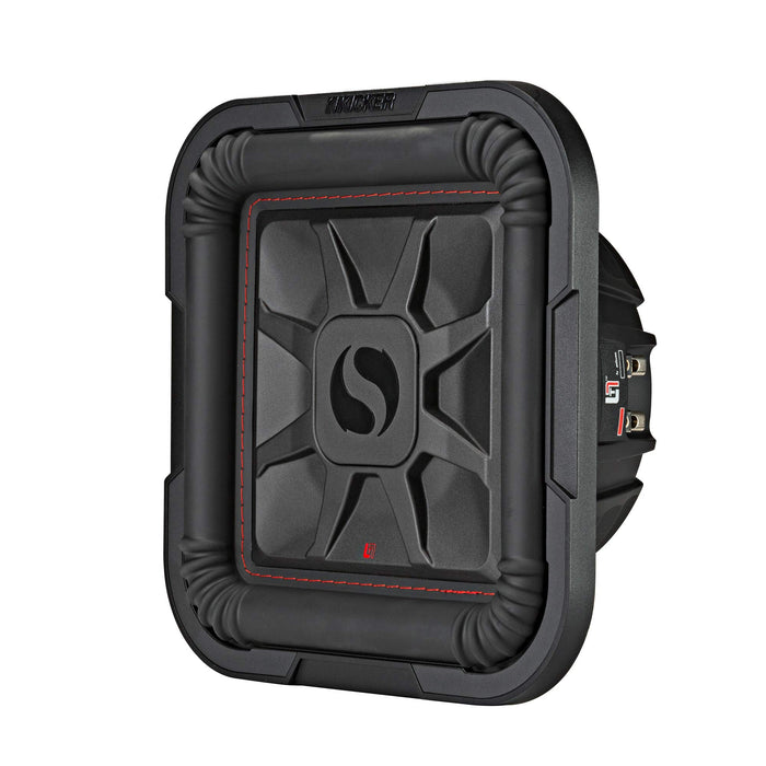 Kicker 46L7T104 10" 1000 Watt 4-Ohm DVC L7T Shallow Mount Car Subwoofer Solo-Baric Sub