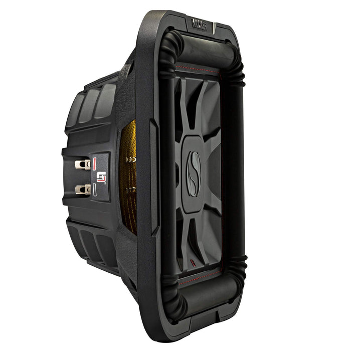 Kicker 46L7T124 12" 1200 Watt 4-Ohm DVC Shallow Mount Car Subwoofer L7T Solo-Baric Sub