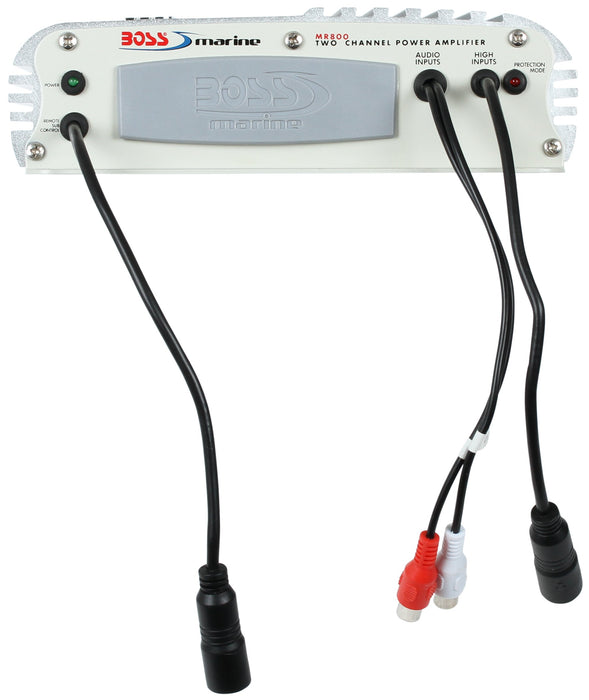 Boss MR800 2-Channel AB Class 800 Watt High Power Marine Amplifier