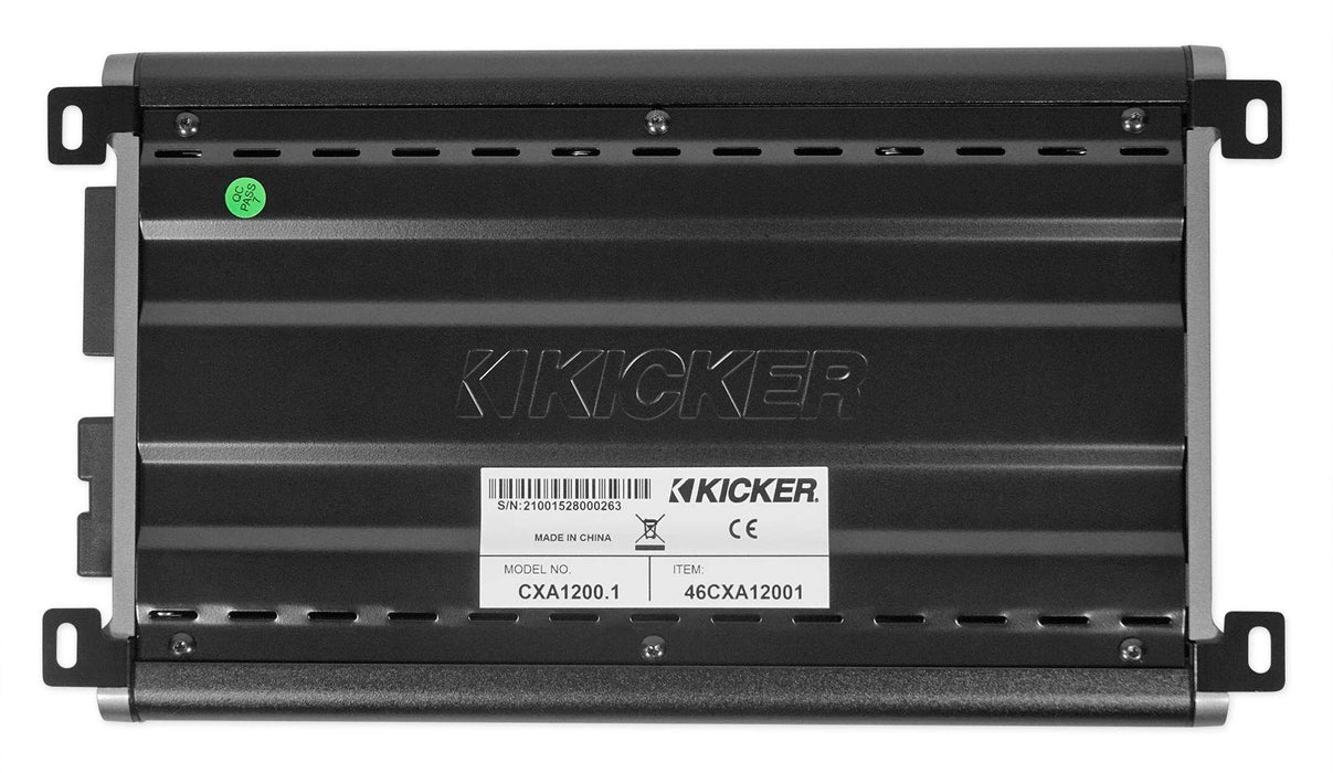 Kicker 46CXA12001T CXA1200.1 1200w RMS Mono Class D Car Amplifier
