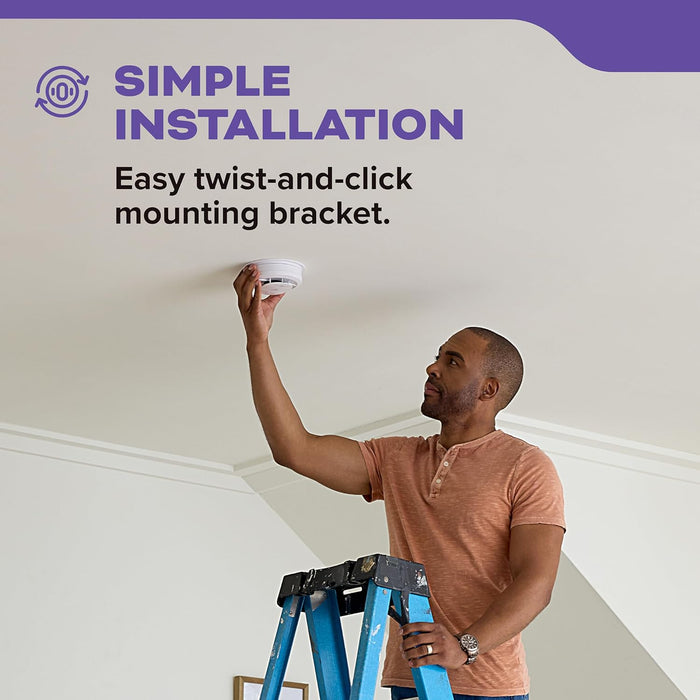 Kidde 30CUAR-V Hardwired Smoke & Carbon Monoxide Detector, AA Battery Backup, Voice Alerts, Interconnectable, LED Warning Light Indicators, White