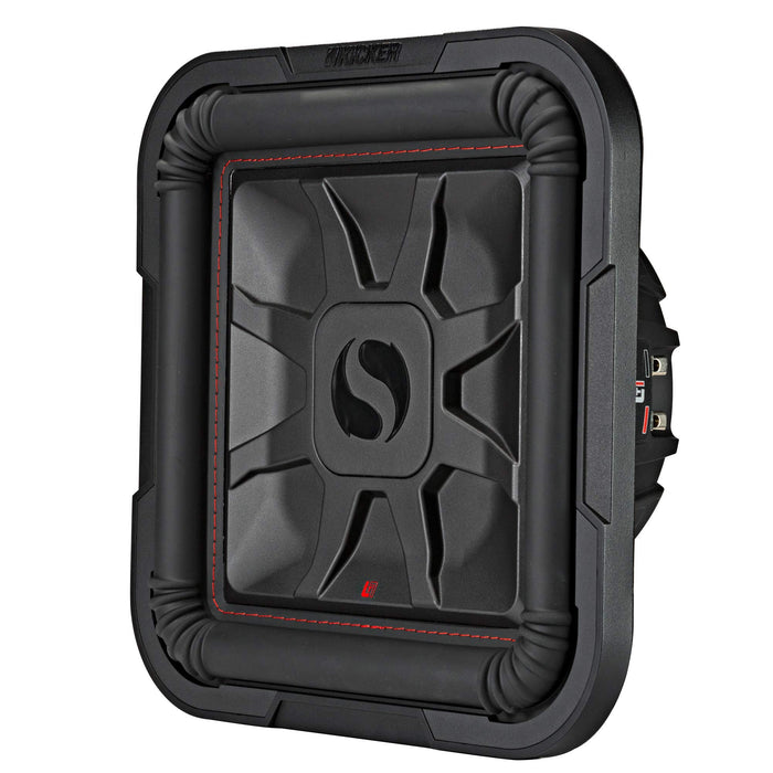 Kicker 46L7T124 12" 1200 Watt 4-Ohm DVC Shallow Mount Car Subwoofer L7T Solo-Baric Sub