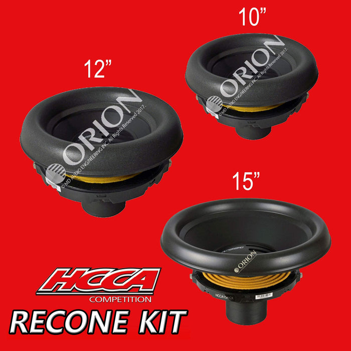 Orion HCCA154 (RK) 15-Inch, Dual 4 Ohm, Replacement Recone Kit for HCCA Series Subwoofer