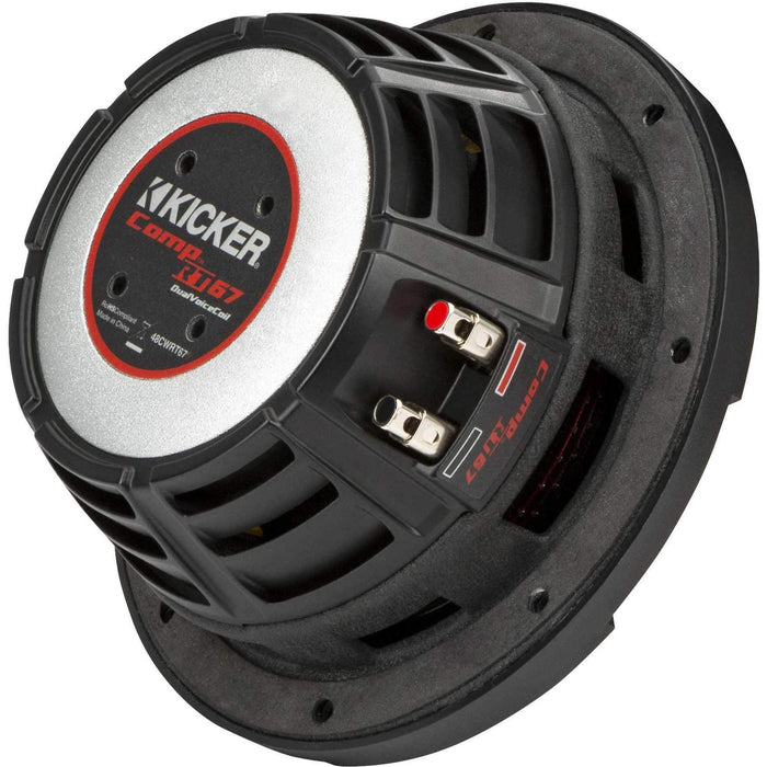 Kicker 48CWRT672 CompRT 6-3/4" Shallow Mount Subwoofer with Dual 2-Ohm Voice Coils