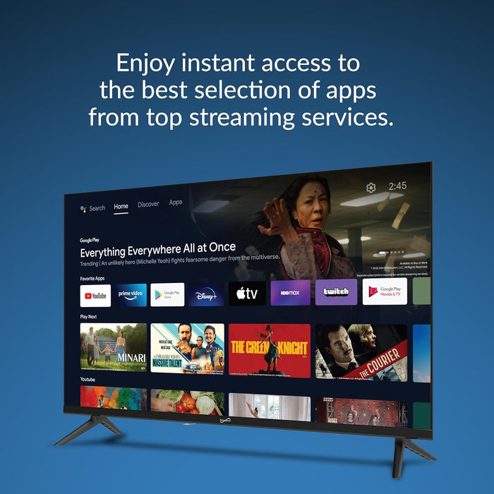 Supersonic SC-3250GTV 32 inch Smart Google FHD DLED TV 1080p HDMI Wi-Fi Bluetooth