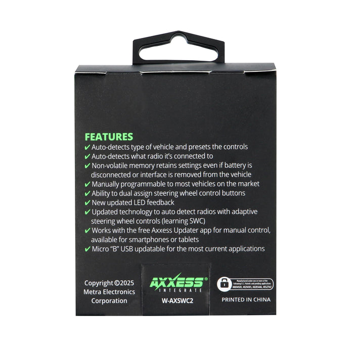 Axxess AXSWC-2 Steering Wheel Control and Data Interface for select Ford F-150 2015-2020