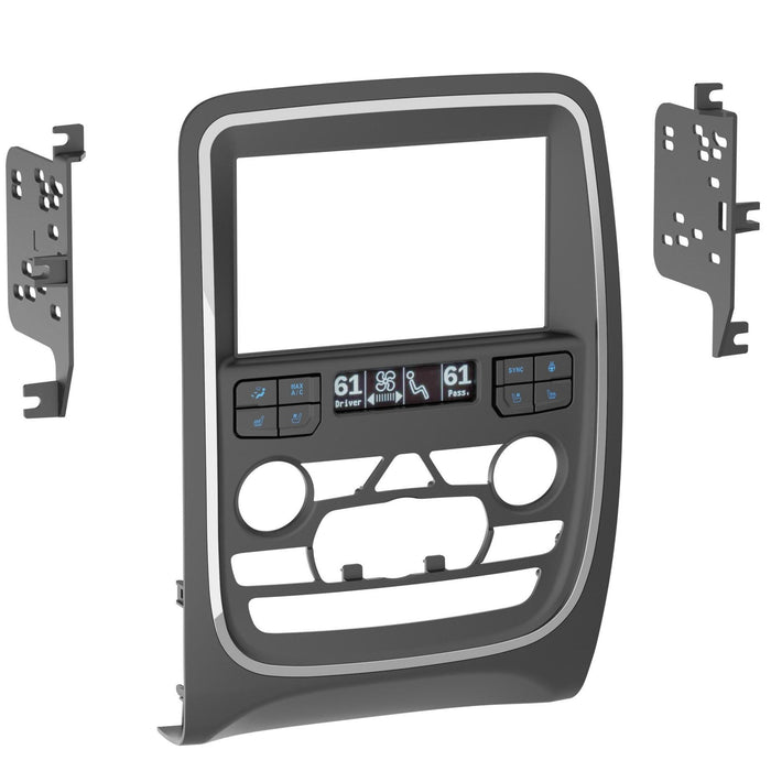 Metra 95-6560B Double DIN Dash Stereo Installation Kit for Select Dodge Durango 2014-2020 (With Factory 8" Screen)