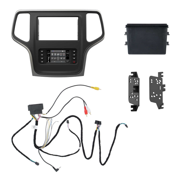 Metra 99-6536S 1-2DIN Dash Kit Jeep Grand Cherokee'14-up(Silver Trim)