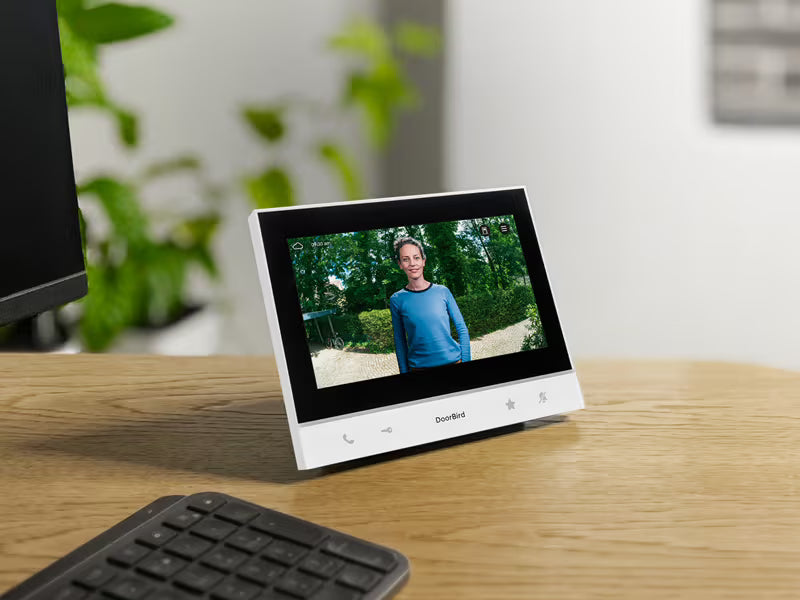 DoorBird A1103 IP Video Indoor Station 7″ Touchscreen Monitor WiFi & PoE Smart Home Intercom Display - White