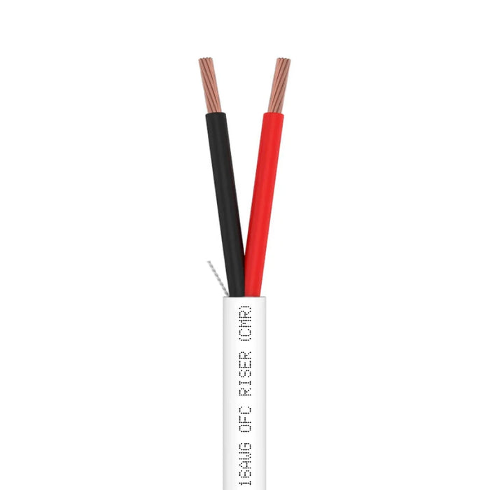 Wavenet AC1602RWH4 2 Conductors 500FT 16AWG OFC Riser CMR Audio Cable - White