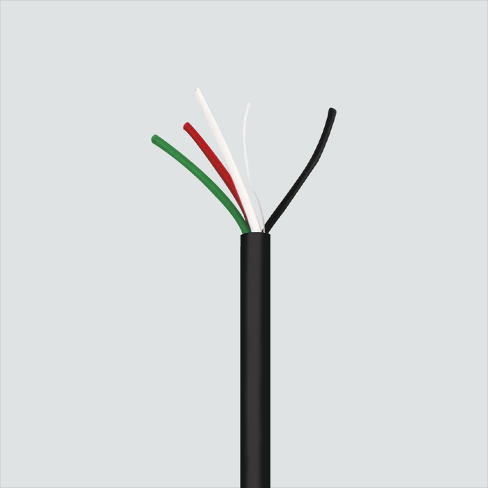 Wavenet AC1604UPBK4-500 500ft 16/4 Stranded Oxygen-Free Copper Plenum Audio Cable CMP Rated Black