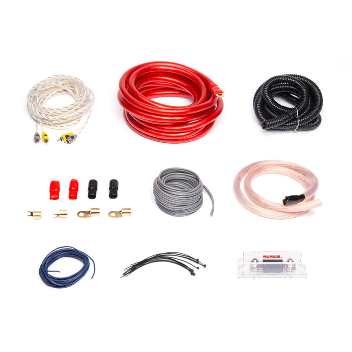 SSL AKS0 Car Audio 1/0 Gauge Complete Amplifier Installation Wiring Kit