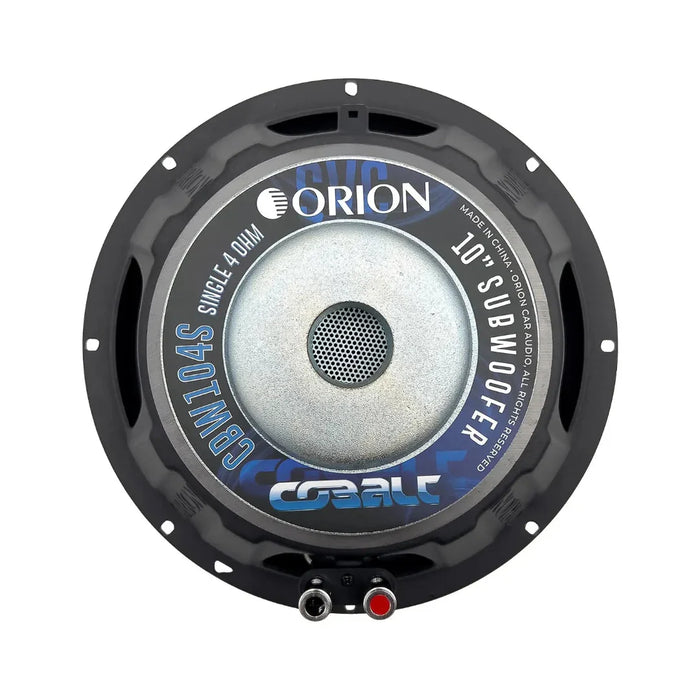 Orion CBW104S Cobalt Series Bass 10" Single Voice Coil 4 Ohm 1200 Watts Max Car Subwoofer (Each)