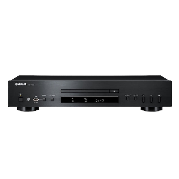 Yamaha CD-S303 Single-disc CD player with Front-Panel USB Input (Black)