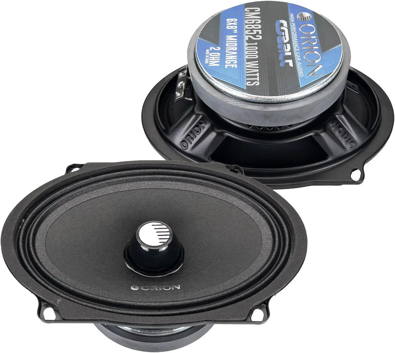 Orion CM6852 Pro Audio Cobalt 5x7/6x8" Midrange Bullet Speakers 1000 Watts Max Power 2 Ohm Car Audio (Pair)