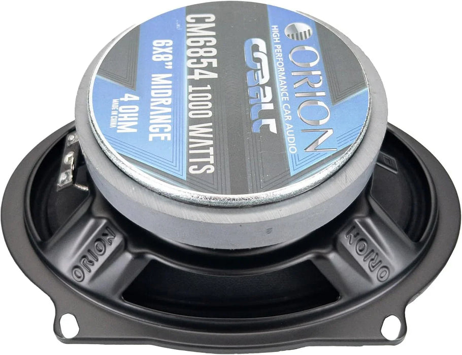 Orion CM6854 Pro Audio Cobalt High Efficiency 5x7/6x8" Midrange Bullet Speaker 1000 Watts Max Power 4 Ohm Car Audio (Pair)