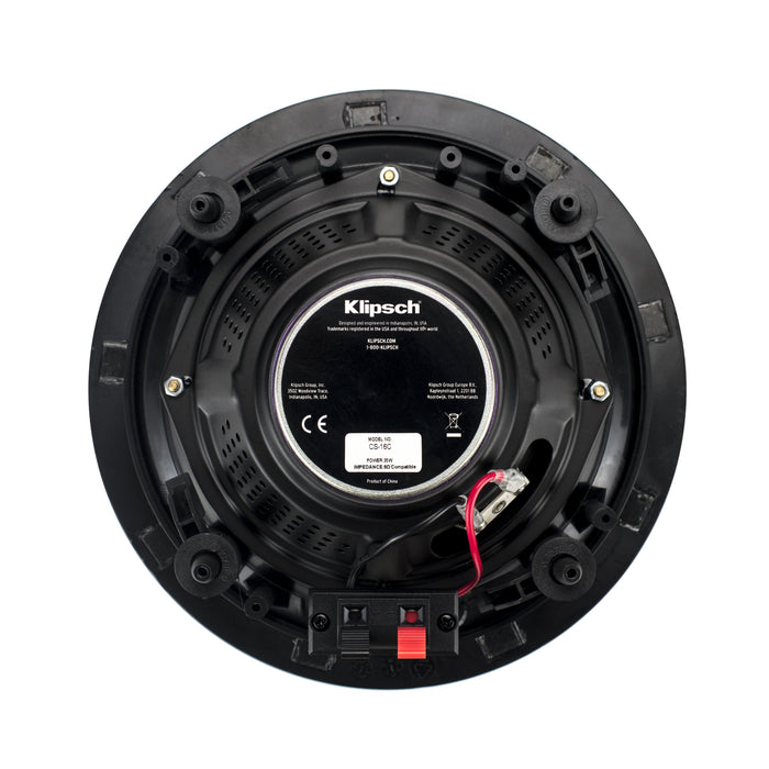 Klipsch CS-16C 6.5" 8 Ohms 140W Max Power In-Ceiling Speaker - White (each)