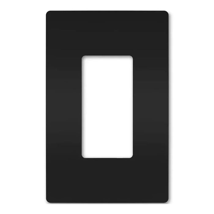Lutron CW-1-BL Claro Screwless Wallplate 1 Gang Gloss Finish - Black