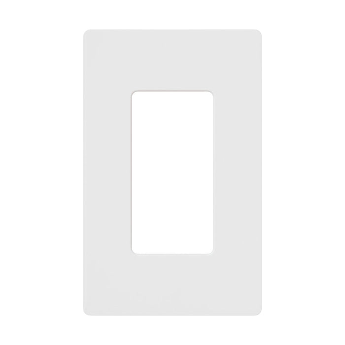 Lutron CW-1-WH Claro 1-Gang Screwless Wall Plate Decorator/Designer Paddle Switches and Dimmers - White